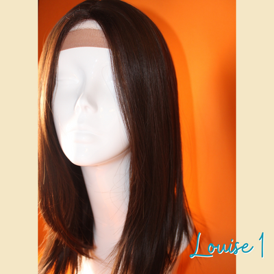 Louise 1 - 16", Straight, Synthetic Wig - Dark Brown