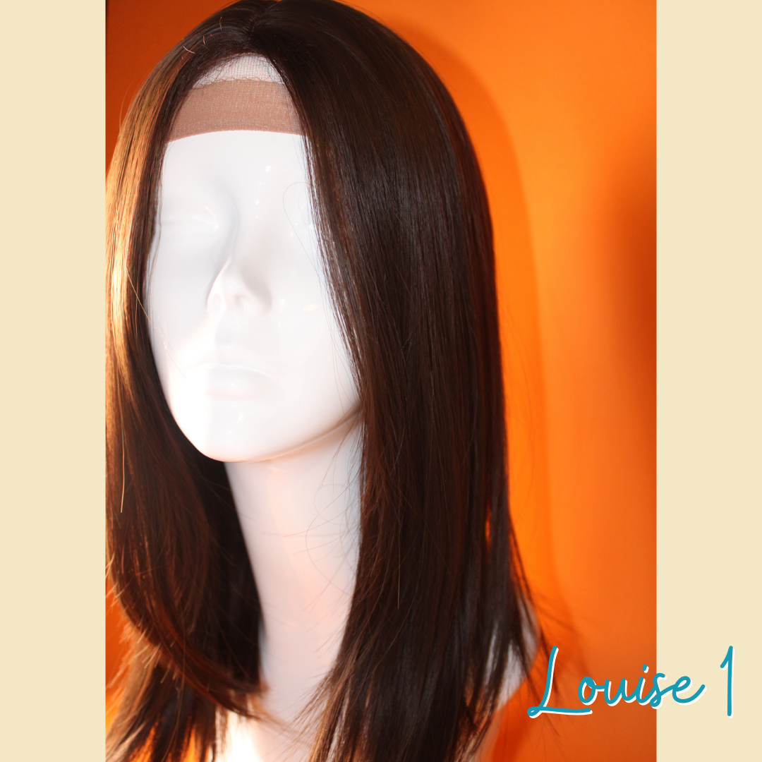 Louise 1 - 16", Straight, Synthetic Wig - Dark Brown