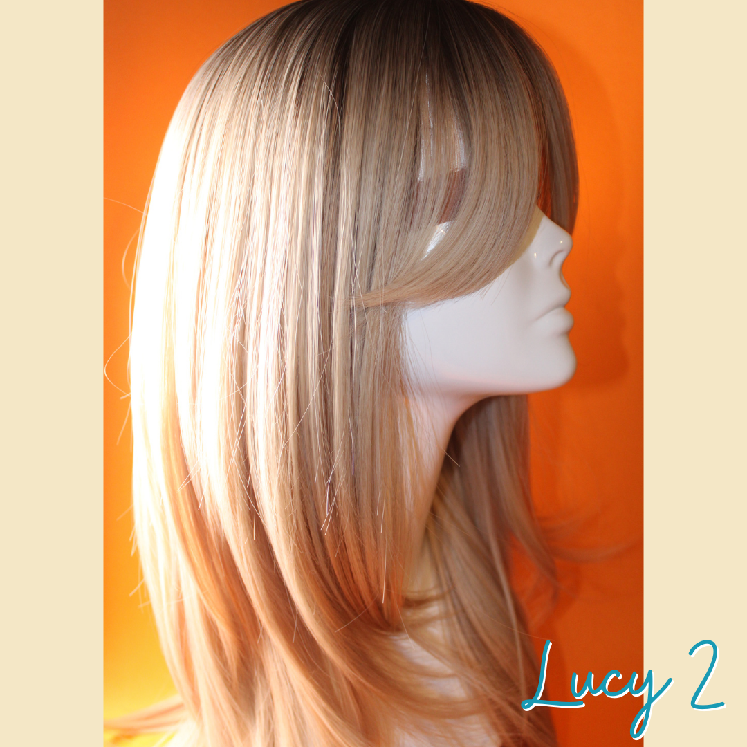 Lucy 2 - 23", Straight Layered, Synthetic Wig - Blonde