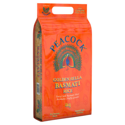 Peacock Golden Sella Basmati Rice 4kg