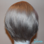 Silvia - 9", Straight, Human Hair Wig - Silver