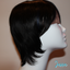 Jesse - 9", Straight, Human Hair Wig - 1B/BLUE