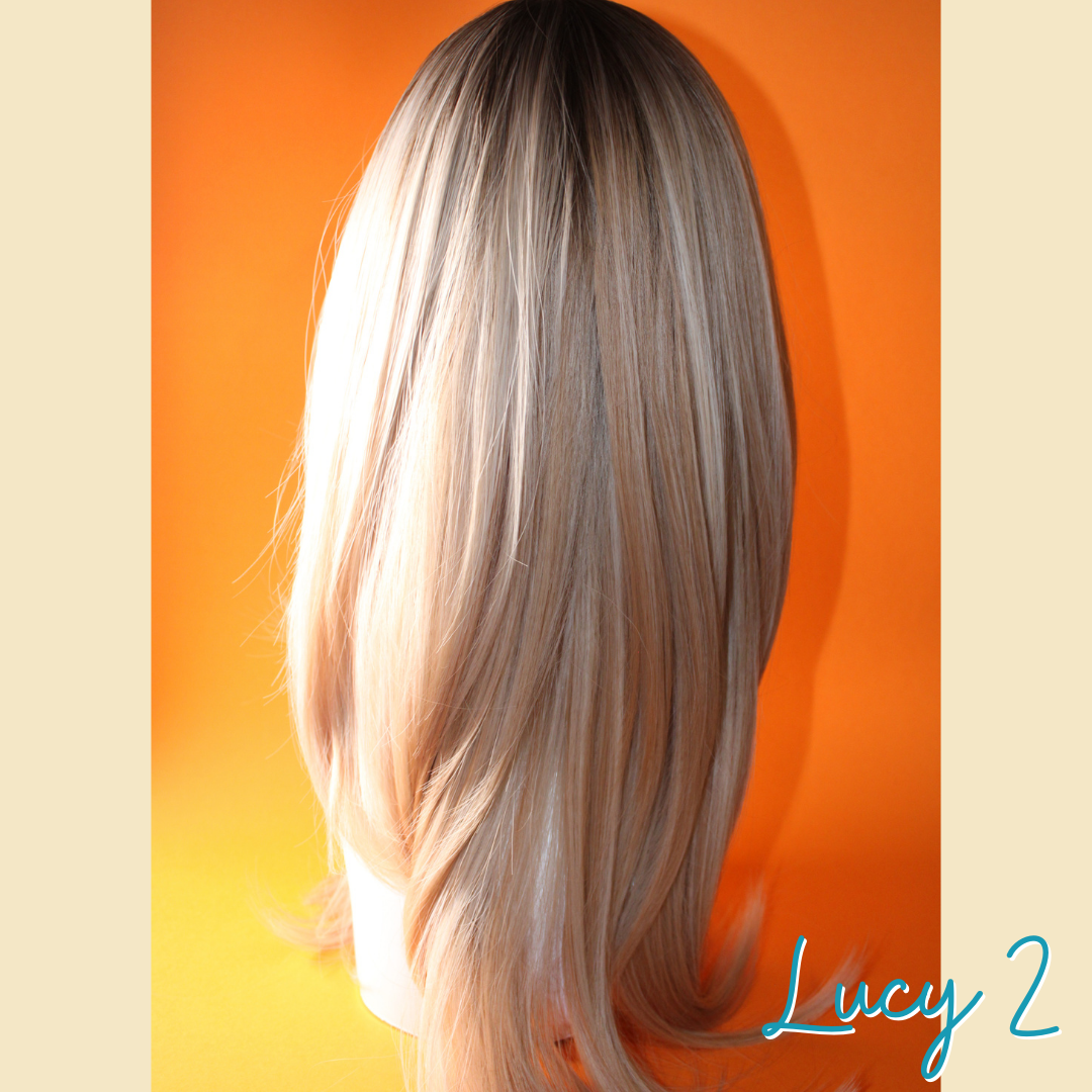 Lucy 2 - 23", Straight Layered, Synthetic Wig - Blonde