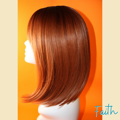 Faith - 15" - Straight Synthetic Wig - Orange Brown