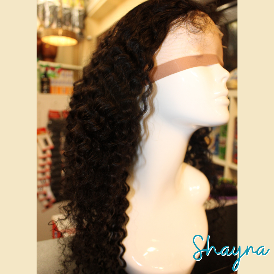 Shayna - 22", Deep Wave, Human Hair Wig - Natural