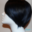 Jesse - 9", Straight, Human Hair Wig - 1B/BLUE