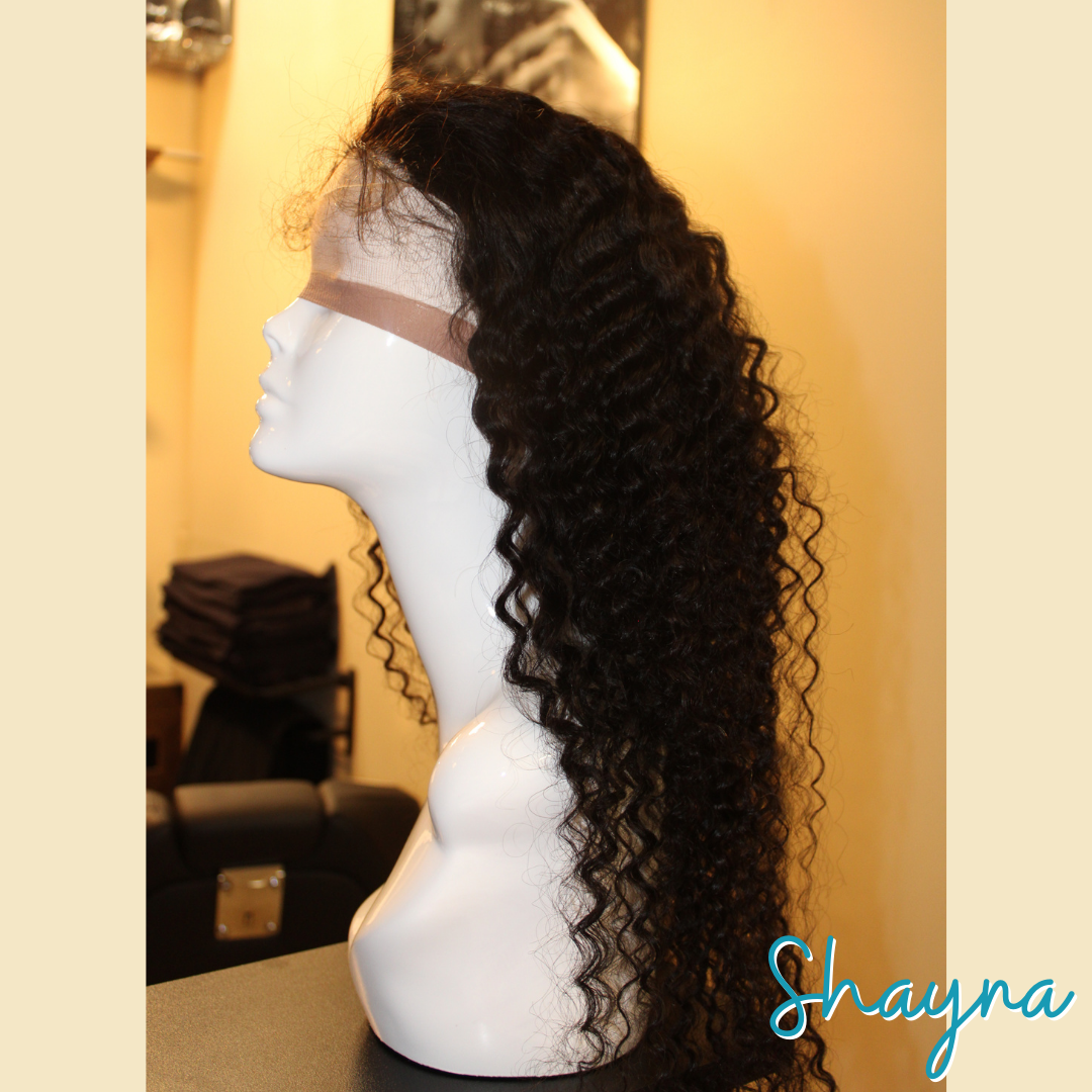 Shayna - 22", Deep Wave, Human Hair Wig - Natural