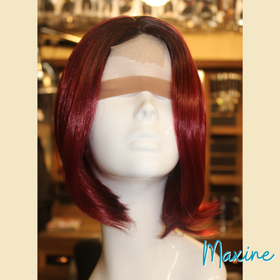 Maxine - 10", Straight, Synthetic Wig - 1B/Red