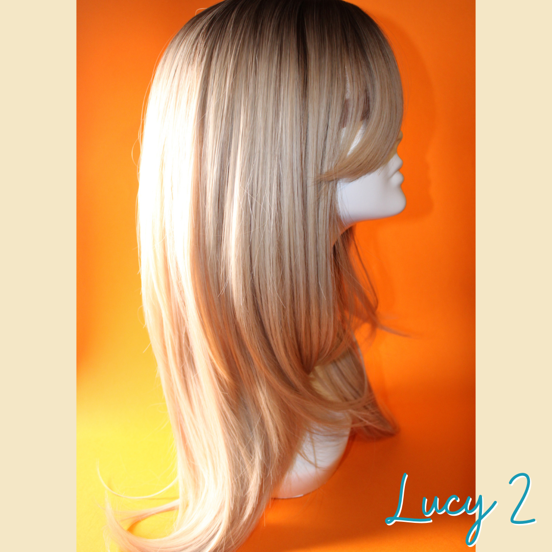 Lucy 2 - 23", Straight Layered, Synthetic Wig - Blonde