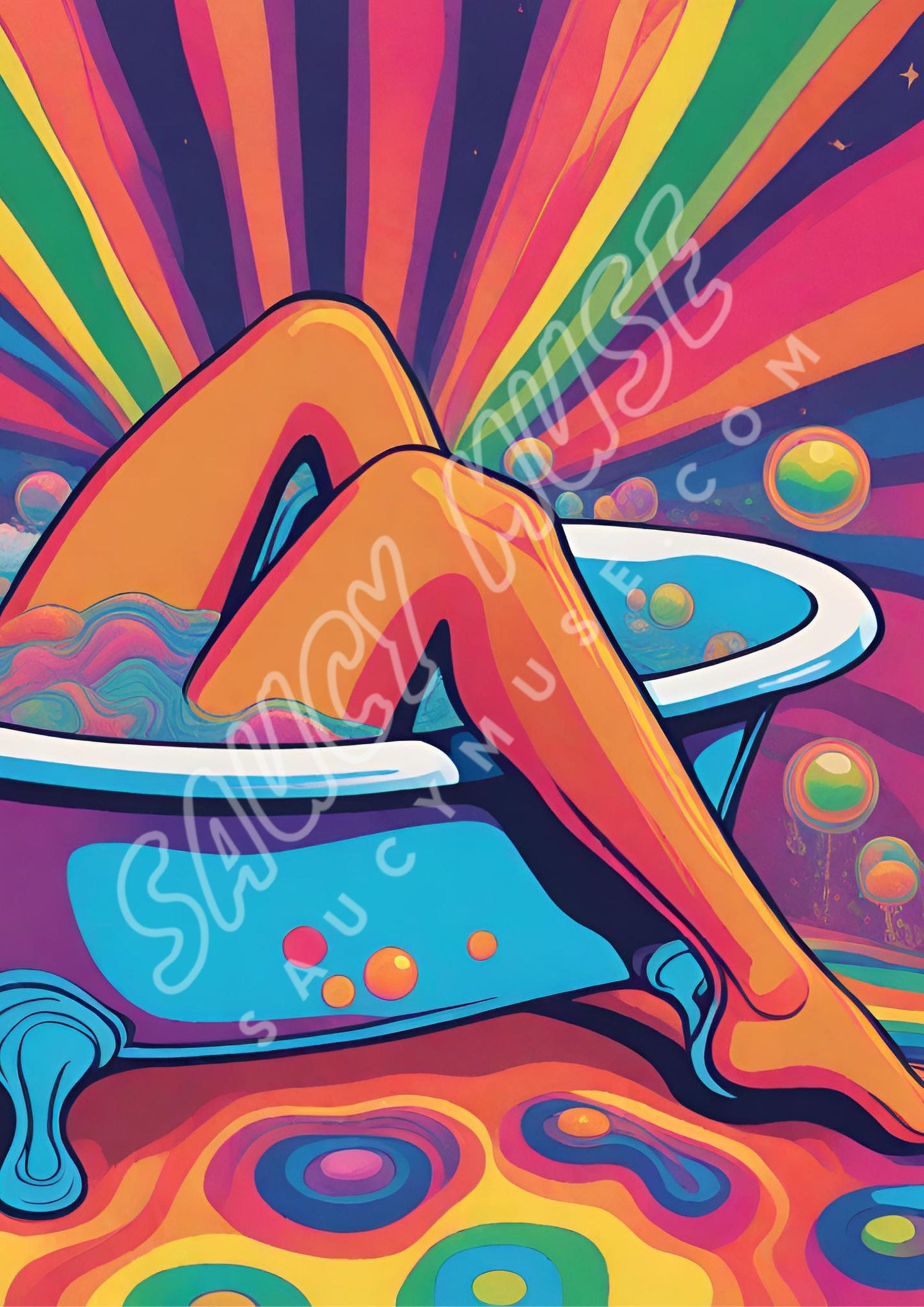 Me Time - Psychedelic Poster Print