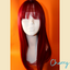 Cherry - 21" Straight Synthetic Wig - Red Wine