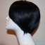 Jesse - 9", Straight, Human Hair Wig - 1B/BLUE