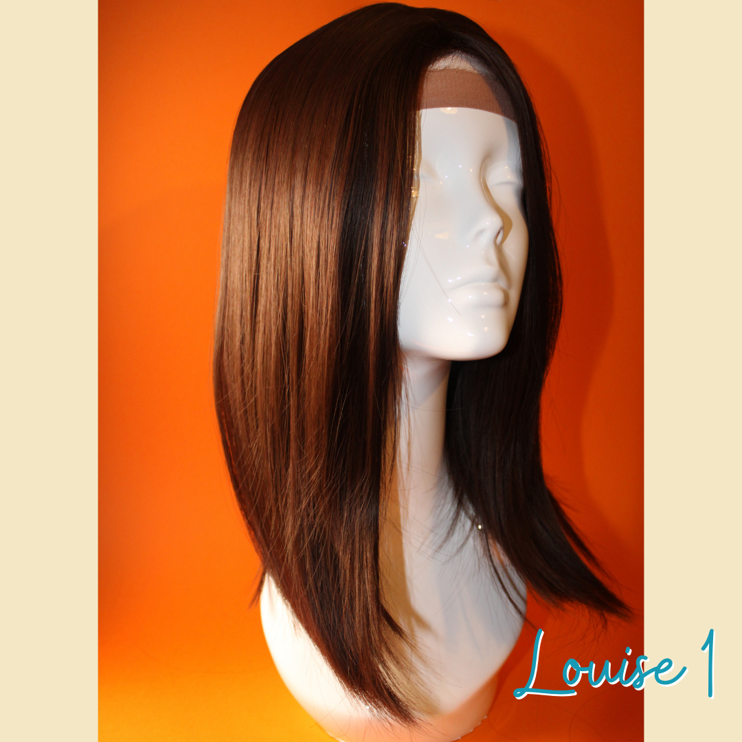 Louise 1 - 16", Straight, Synthetic Wig - Dark Brown