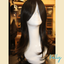 Kelly - 20', Straight Layered, Synthetic Wig - Black with Highlights
