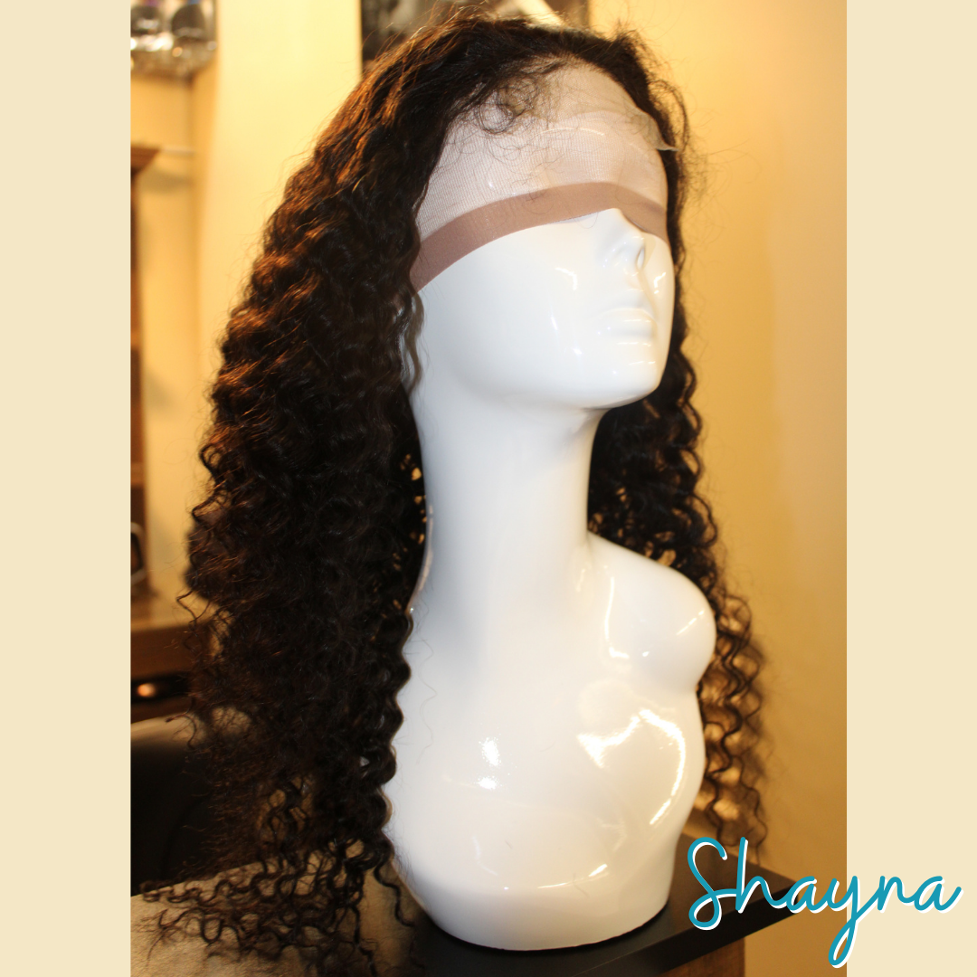 Shayna - 22", Deep Wave, Human Hair Wig - Natural