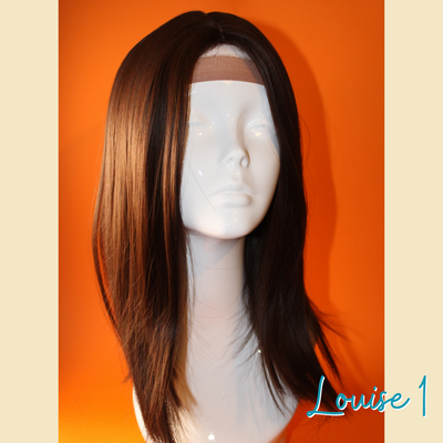 Louise 1 - 16", Straight, Synthetic Wig - Dark Brown