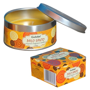 Goloka Soya Wax Candle Tin - Palo Santo 8cm