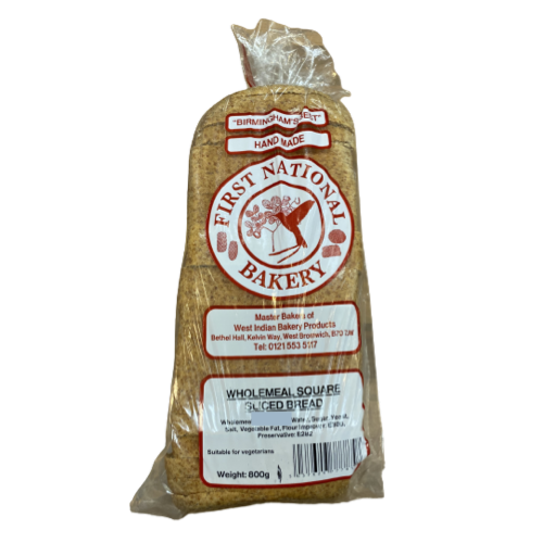 First National Bakery Wholemeal Square Bread 800g - Sliced