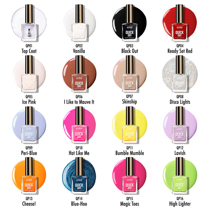 Kiss: Quick Dry Nail Polish 13ml - Bumble Mumble!