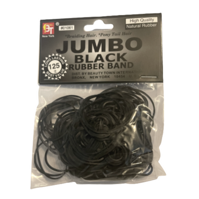 BT Jumbo Black Rubber Band 125