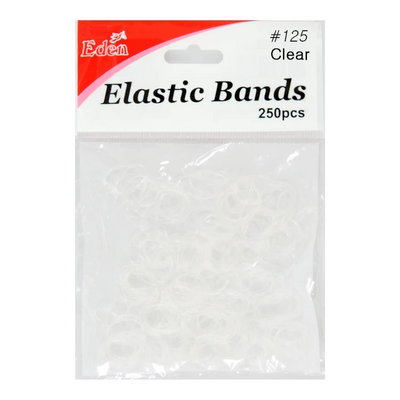 Eden Clear Elastic Bands - 250Pcs