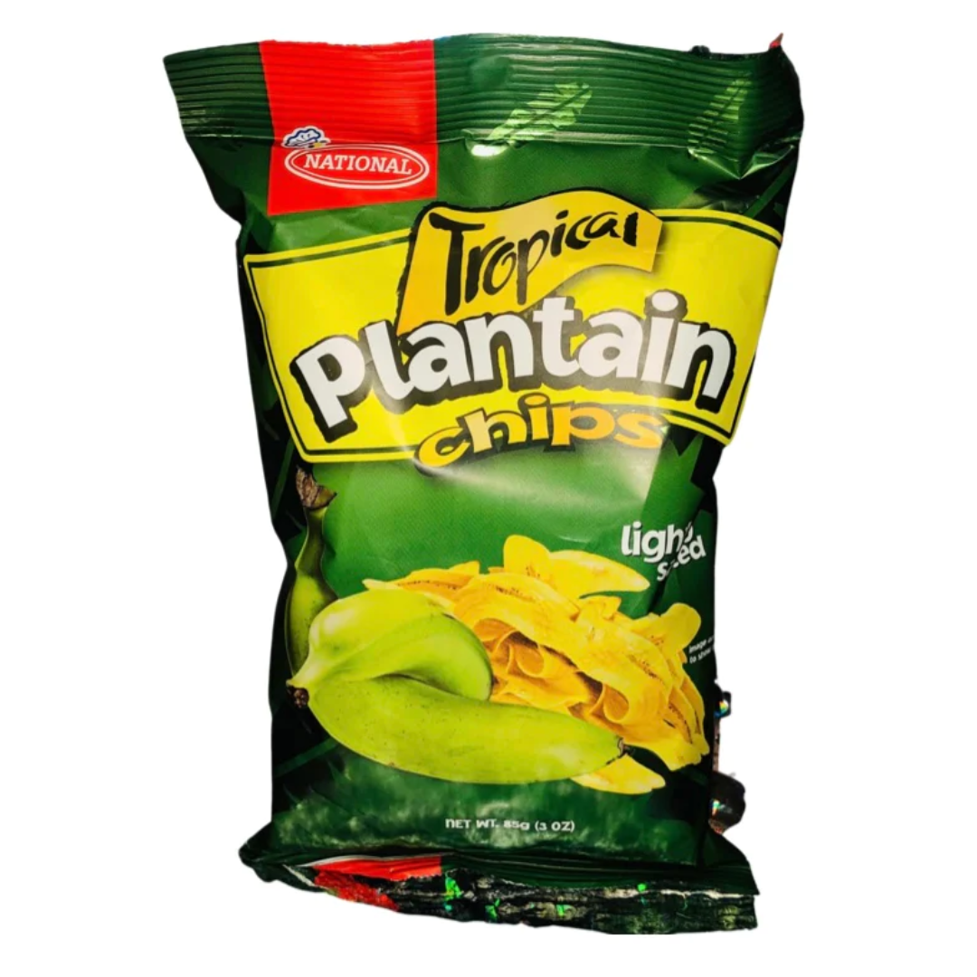 Tropical National Lightly Salted Plantain Chips 85g
