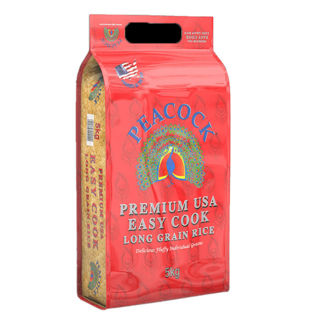 Peacock Premium USA Easy Cook Long Grain Rice 5kg