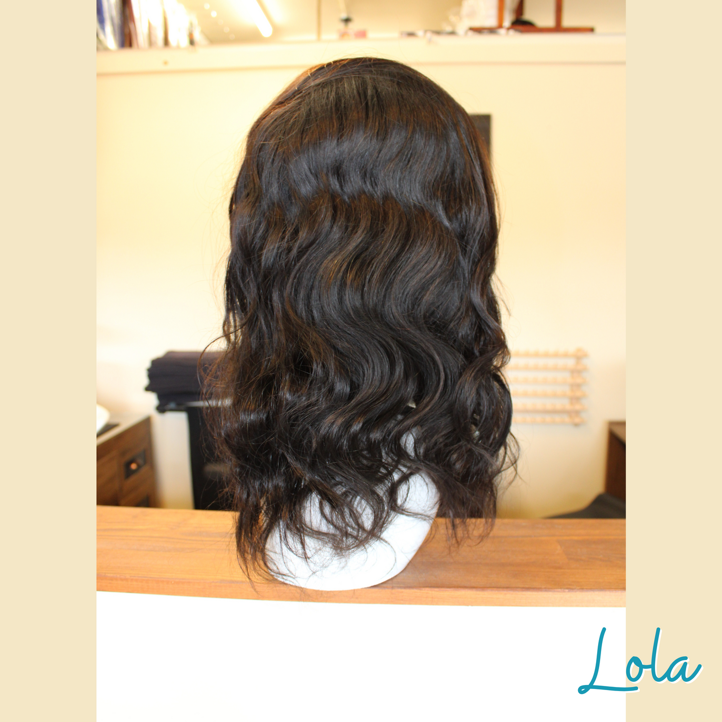 Lola - 18", 4x4 Closure, Loose Body Wave, Human Hair Wig - Natural