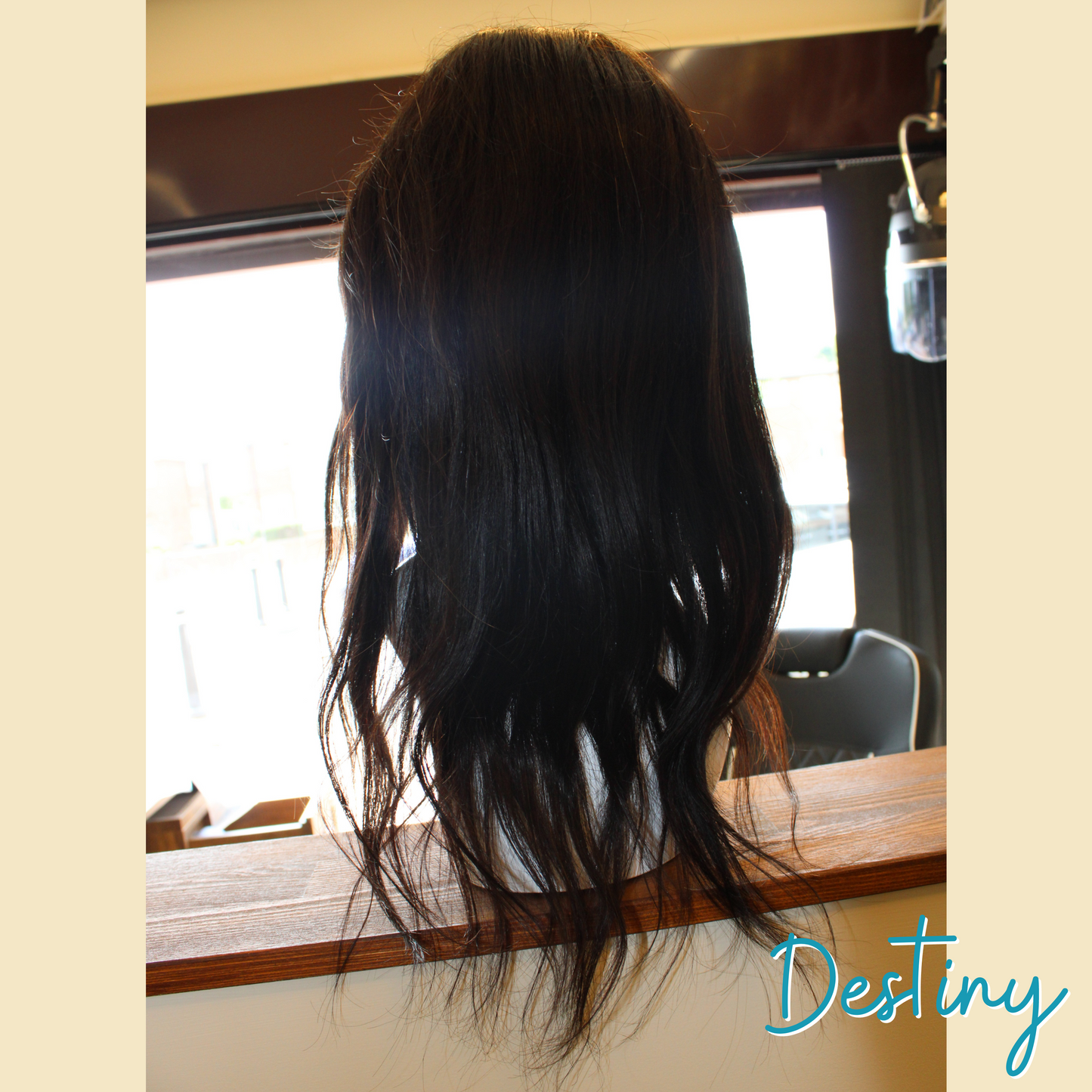 Destiny - 18", 4x4 Closure, Straight, Human Hair Wig - Natural