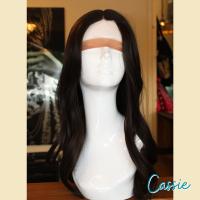 Cassie - 20", Straight, Synthetic Wig - Dark Brown
