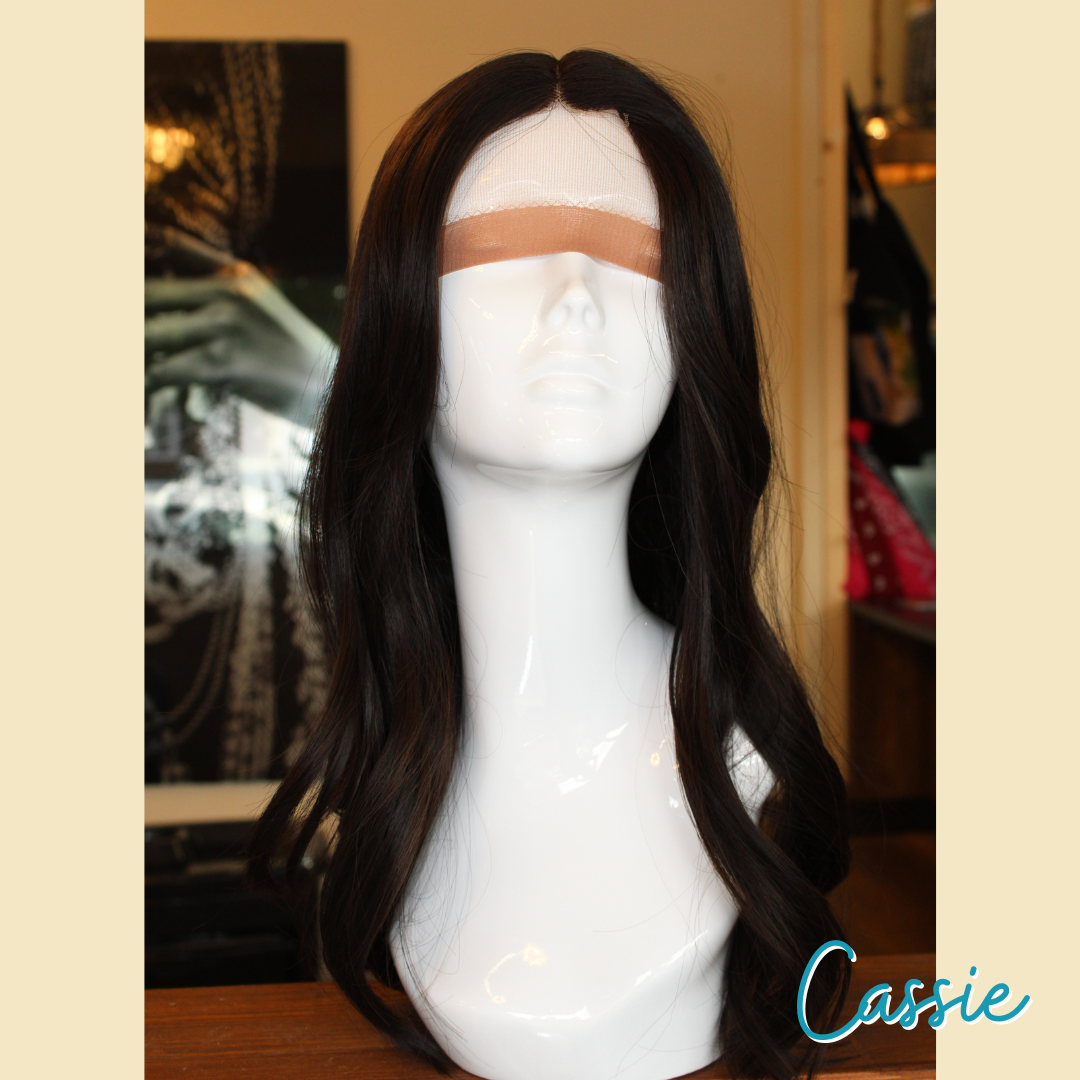 Cassie - 20", Straight, Synthetic Wig - Dark Brown
