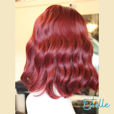 Estelle - 12", Body Wave, Synthetic Wig - Deep Red