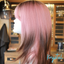 Krystal - 18", Straight, Synthetic Wig - Pink/Brown Ombre