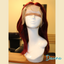 Davina - 16", 13x4 Closure, Straight, Remy Human Hair Wig - Burgundy
