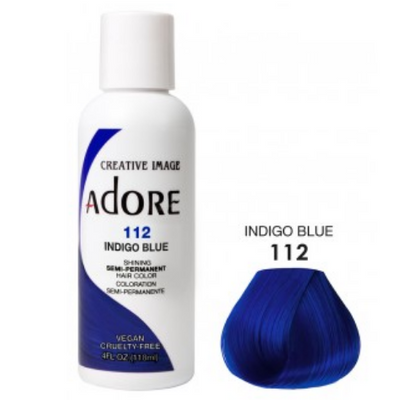 Adore Semi-Permanent Hair Colour - Indigo Blue 112
