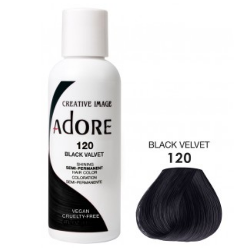 Adore Semi-Permanent Hair Colour - Black Velvet 120