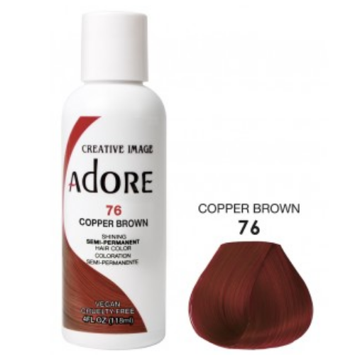 Adore Semi-Permanent Hair Colour - Copper Brown 76