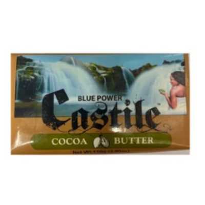 Blue Power Castile Soap - Cocoa Butter 110g