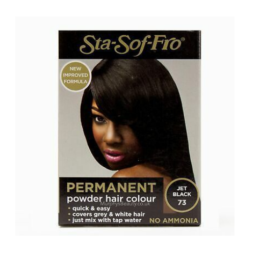 Sta-Sof-Fro Permanent Powder Hair Colour 8g - Jet Black