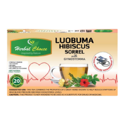 Herbal Choice Luobuma Hibiscus Sorrel with Gynostemma 40g -  20 Tea Bags