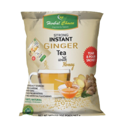 Herbal Choice Strong Instant Ginger Drink with Honey 360g - 30 Sachets