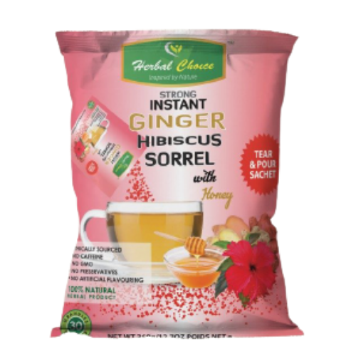 Herbal Choice Strong Instant Ginger Hibiscus Sorrel with Honey 360g - 30 Sachets