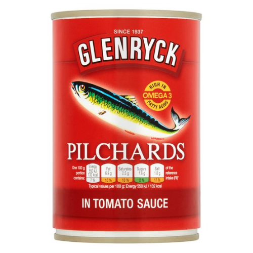 Glenryck Pilchards in Tomato Sauce 400g