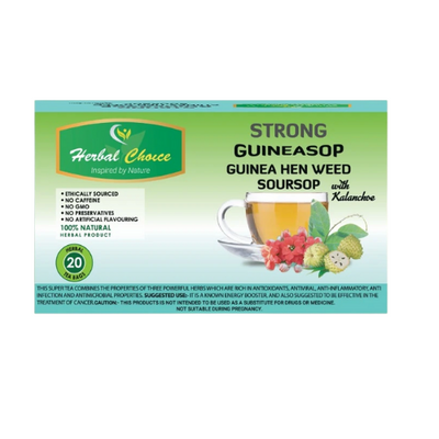 Herbal Choice Strong Guinea sop Guinea Hen Weed Soursop  Tea