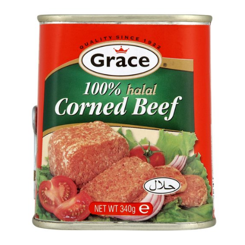 Grace 100% Halal Corned Beef 340g