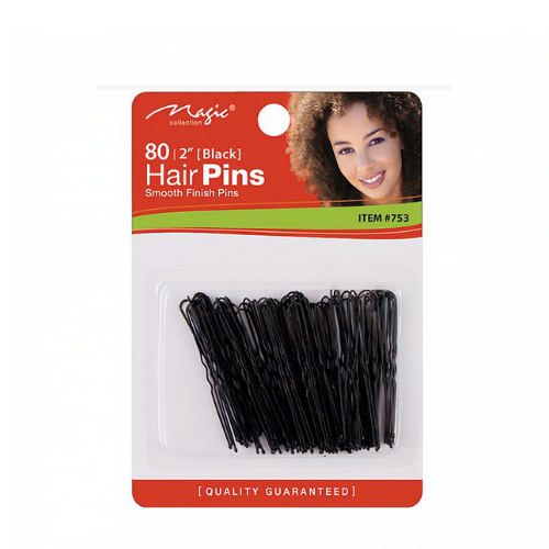 Magic Collection 80 Black 2" Hair Pins