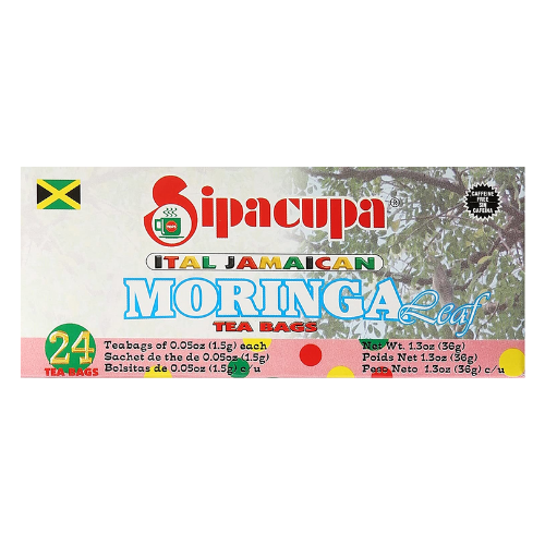 Sipacupa Ital Jamaican Moringa Leag Tea Bags- 24 Tea Bags