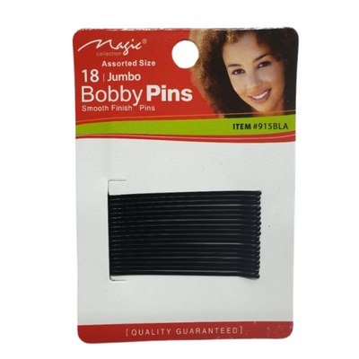 Magic Collection 18 Jumbo Assorted Size Bobby Pins 