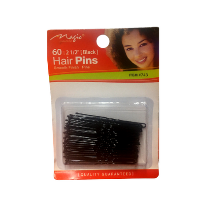 Magic Collection 60 2 1/2" Black Hair Pins