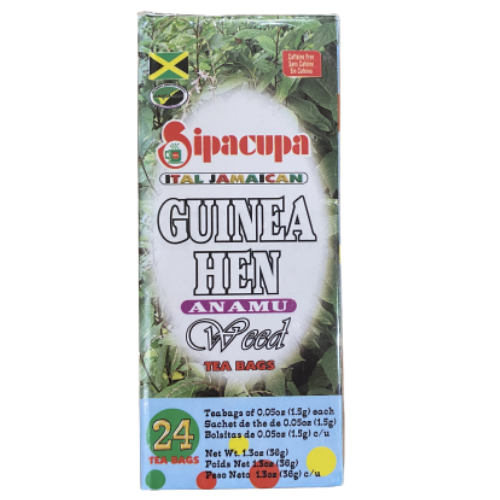 Sipacupa Ital Jamaican Guinea Hen Weed Tea - 24 Tea Bags